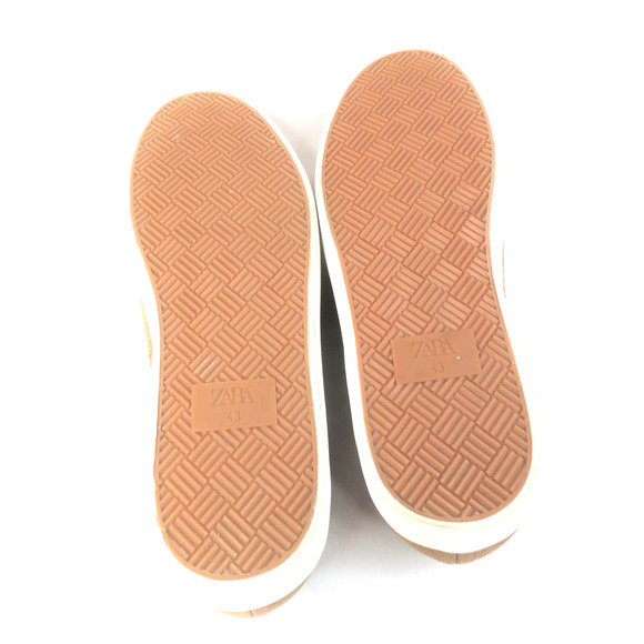 New ZARA Men's Sz 10 EU 43 Brown Tan Perforated Suede Leather Sport Loafers - Picture 11 of 11